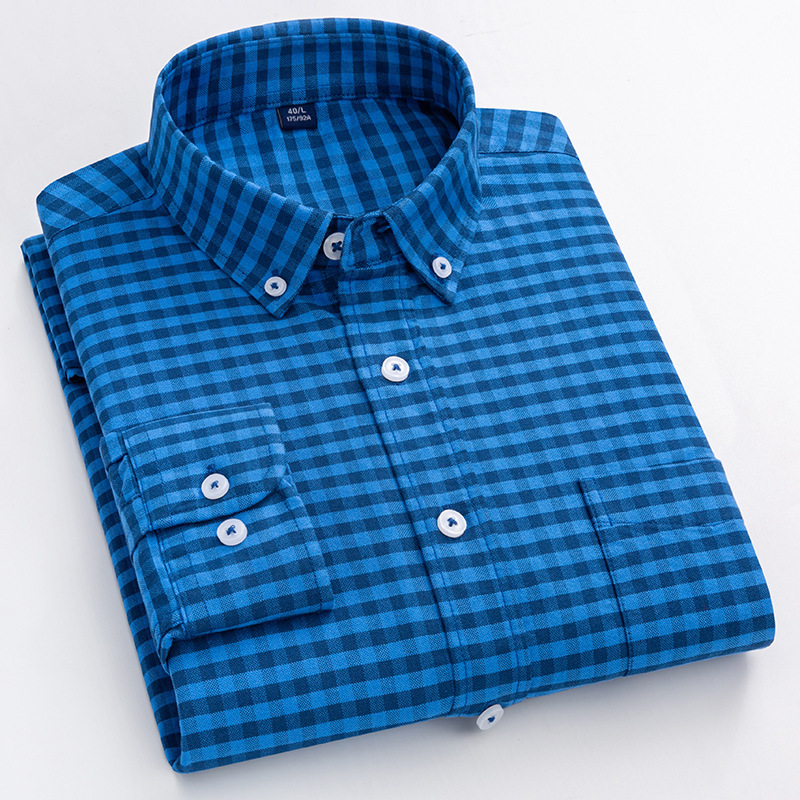 Chemise En Coton Oxford Résistante Aux Plis Pour Homme