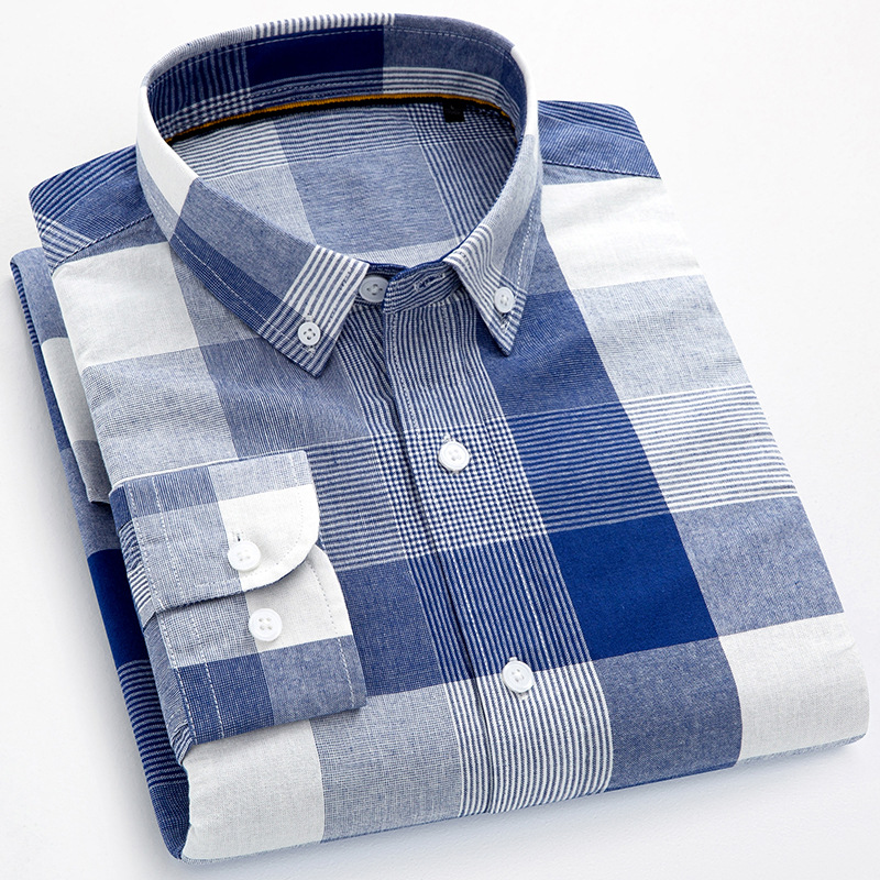 Chemise En Coton Oxford Résistante Aux Plis Pour Homme