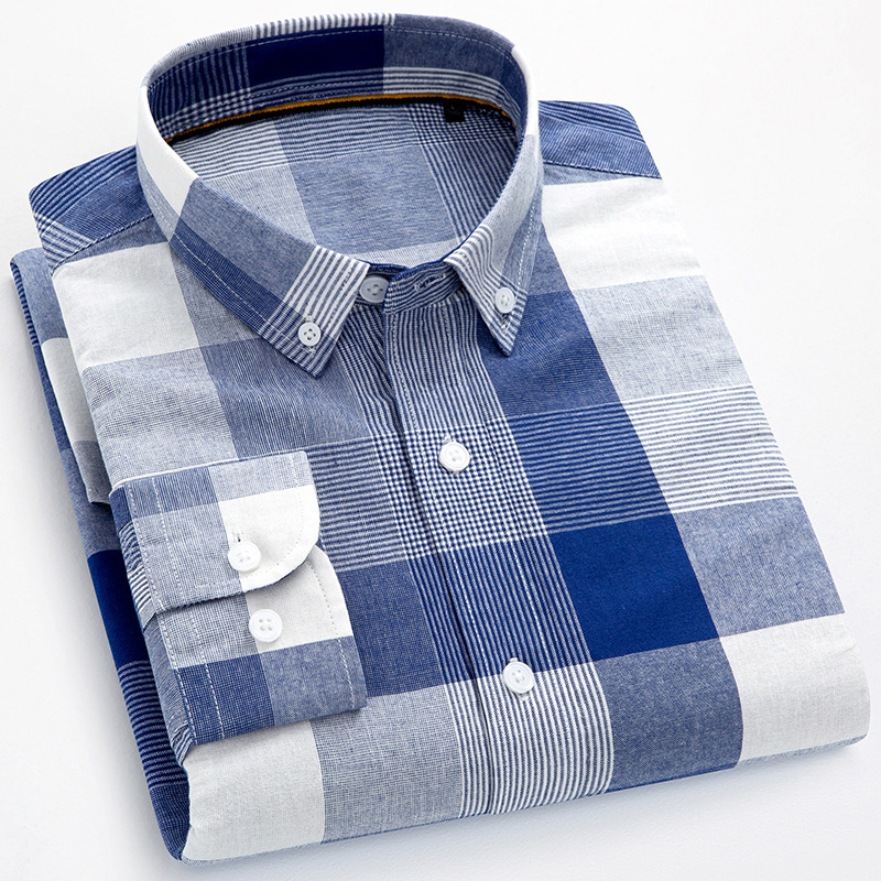 Chemise En Coton Oxford Résistante Aux Plis Pour Homme