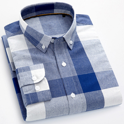 Chemise En Coton Oxford Résistante Aux Plis Pour Homme