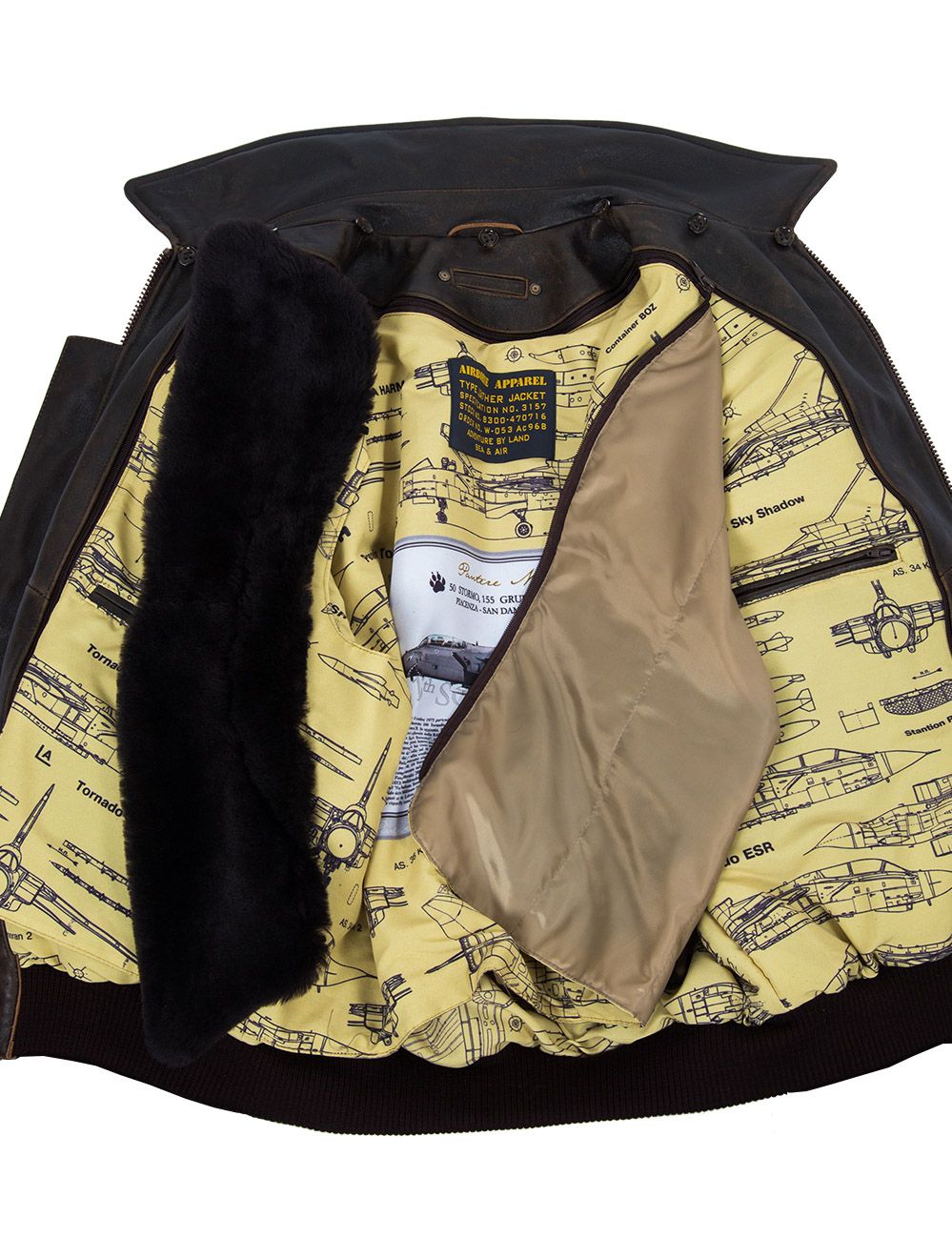 (NOUVEAUTÉS) VESTE EN CUIR DE VOL A-2 AVEC DOUBLURE