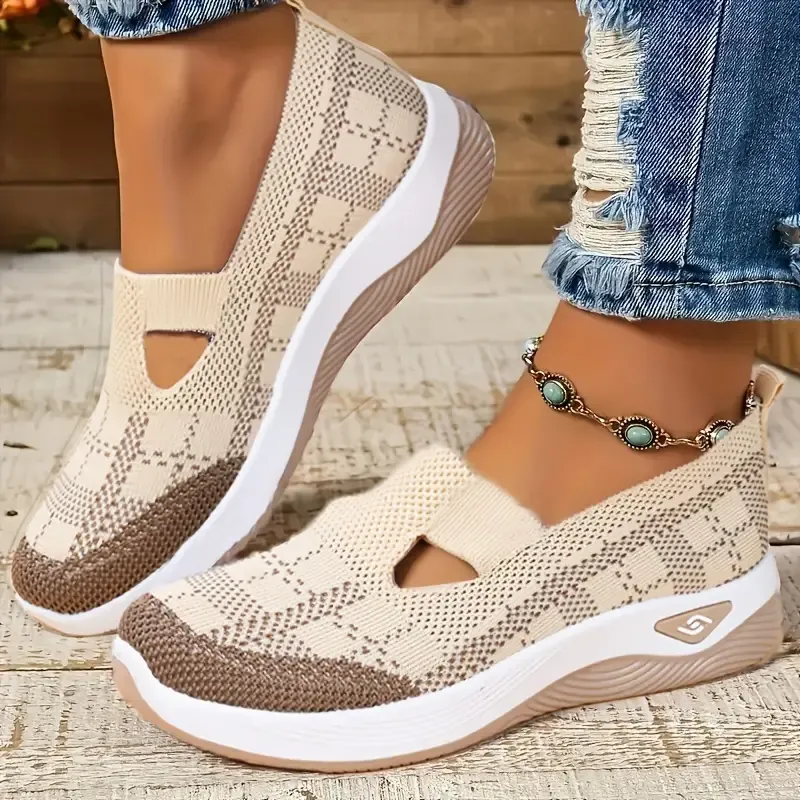 🔥Laatste dag van de promotie - 70% KORTING🔥 - Comfortabele en ademende gebreide sneakers voor dames