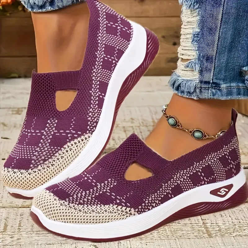 🔥Laatste dag van de promotie - 70% KORTING🔥 - Comfortabele en ademende gebreide sneakers voor dames