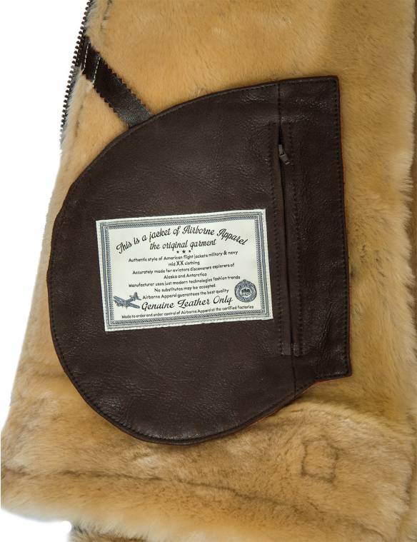 VESTE DE PILOTE EN LAINAGE B-3 AVEC CAPUCHE [LIVRAISON GRATUITE AUJOURD'HUI]