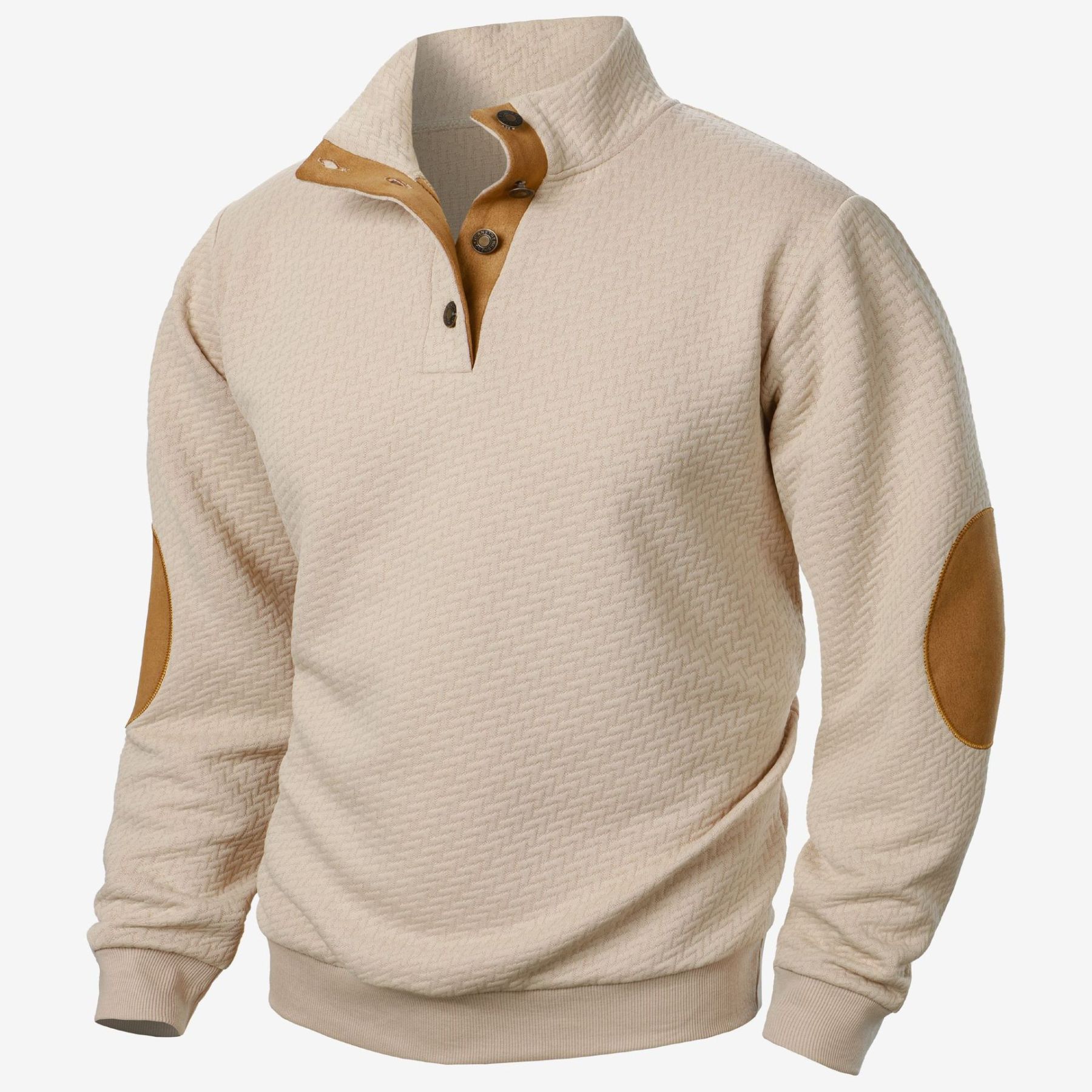 🔥Autumn Pre-sale🔥Men's Casual Long Sleeve Stand Collar Pullover Sweater