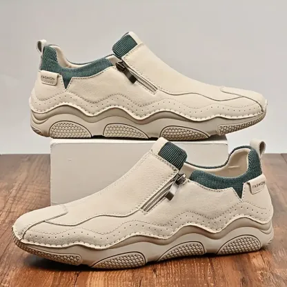 🔥Promotie van de week: -70 %🔥 Casual sneakers voor heren – Ademend synthetisch bovenwerk, antislip rubberen zool, comfortabele stoffen voering voor wandelen en rijden