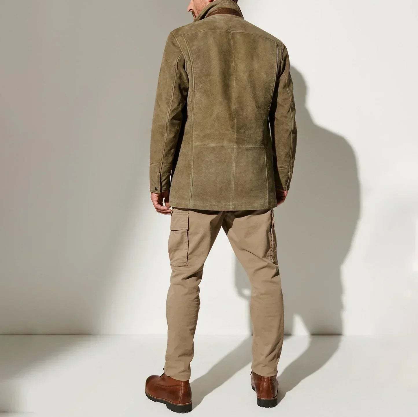 Victor - Veste Élégante à Col Montant pour Homme Rétro