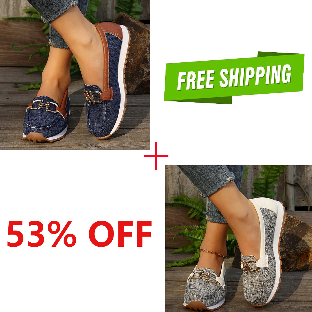 Casual wandelschoenen voor dames met kettingdecoratie, comfortabel