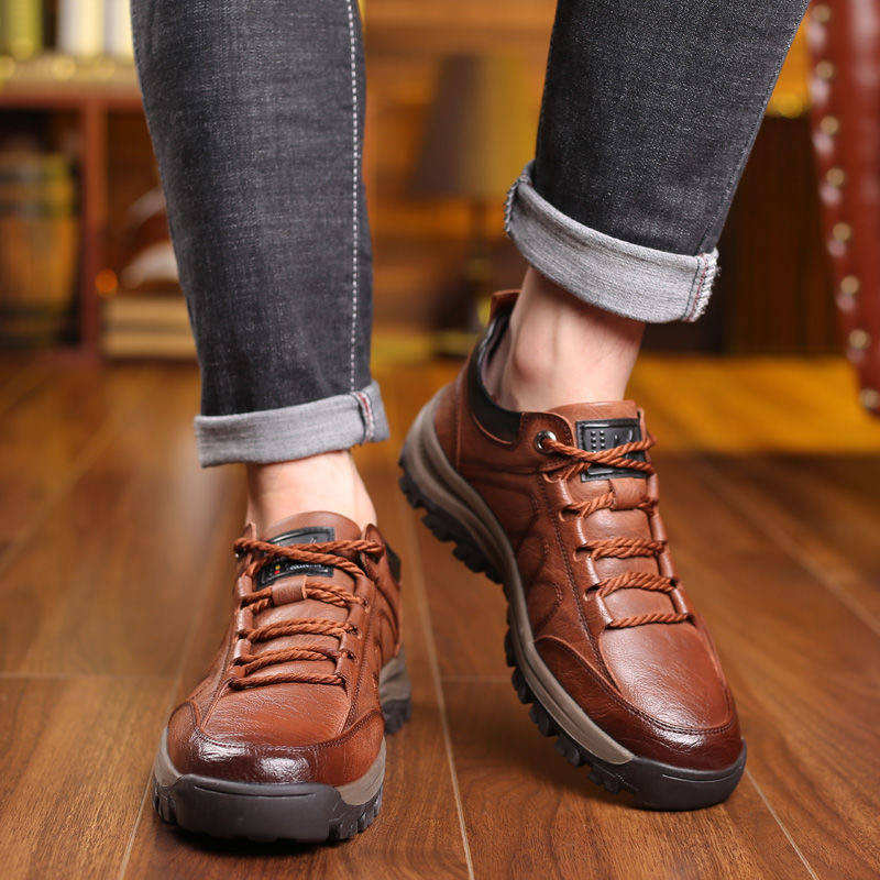 Chaussures orthopédiques légères pour hommes avec soutien de la voûte plantaire, imperméables et confortables pour la marche.