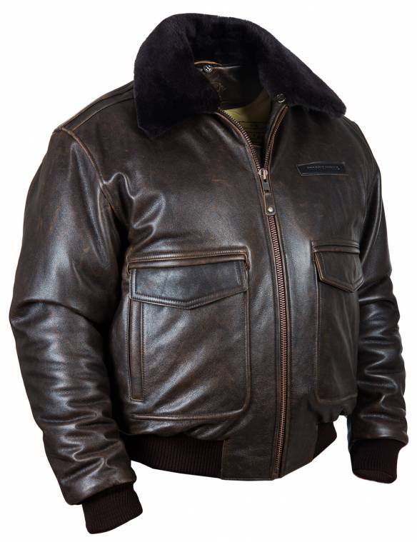 (NOUVEAUTÉS) VESTE EN CUIR DE VOL A-2 AVEC DOUBLURE