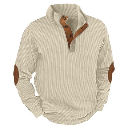 🔥Sweat-shirt à col montant à manches longues pour homme, style décontracté, extérieur