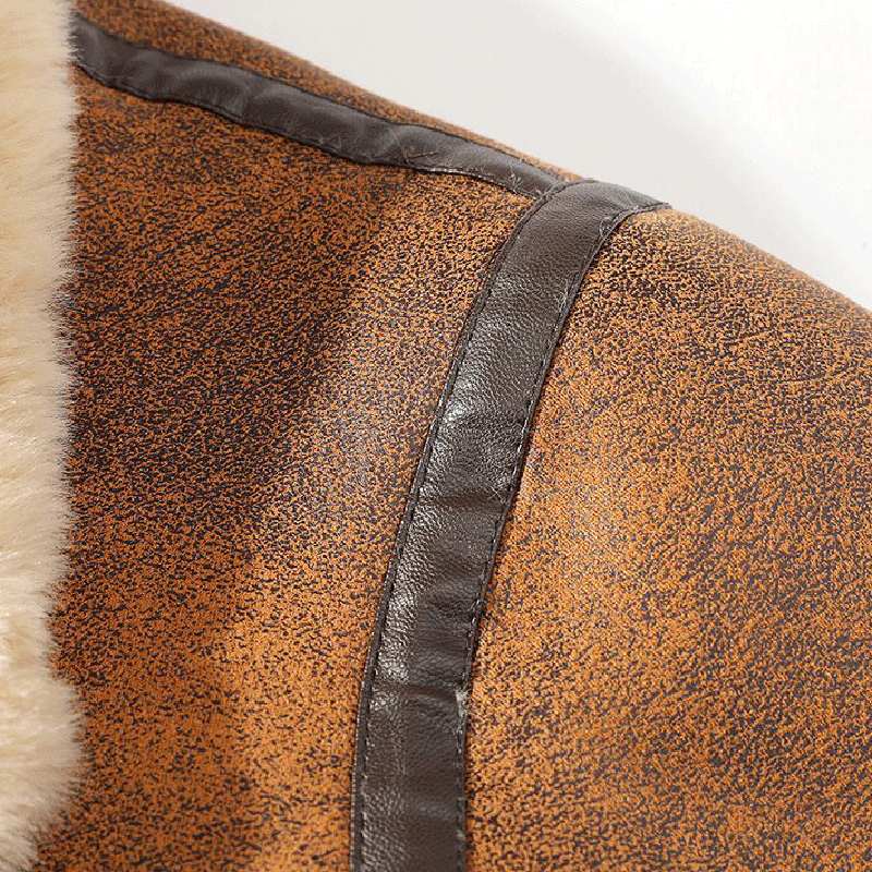 Veste en Cuir de Mouton pour Homme