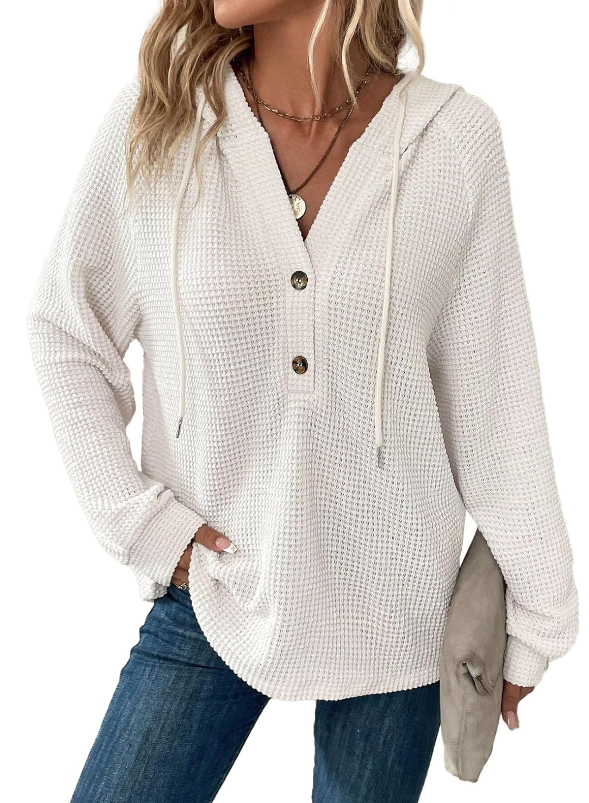 🔥 Sweatshirt décontracté à manches longues pour femme en tricot