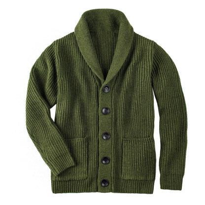 Gebreide Casual Cardigan voor Mannen - Britse Stijl Trui Jas