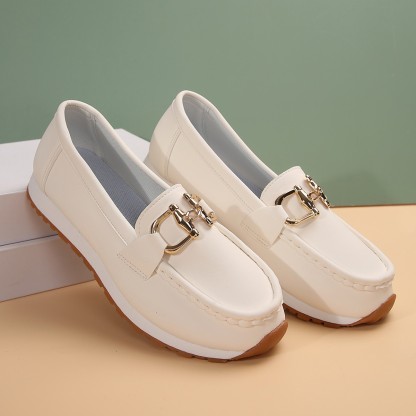Casual wandelschoenen voor dames met kettingdecoratie, comfortabel