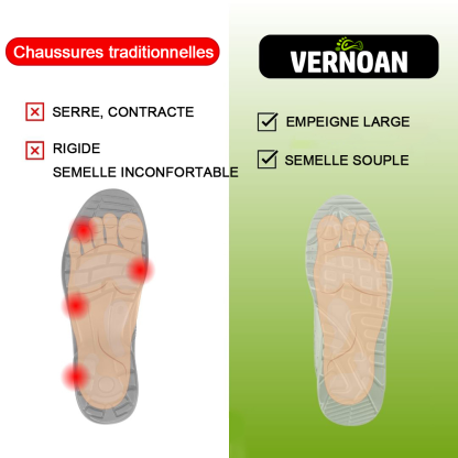 [Dernier jour -70 % - Ne manquez pas cette occasion] 🔥 Chaussures de marche en cuir de veau pour hommes 👞 Cousues à la main ✅ Soutien de la voûte plantaire - Soulagement de la douleur pour une marche confortable