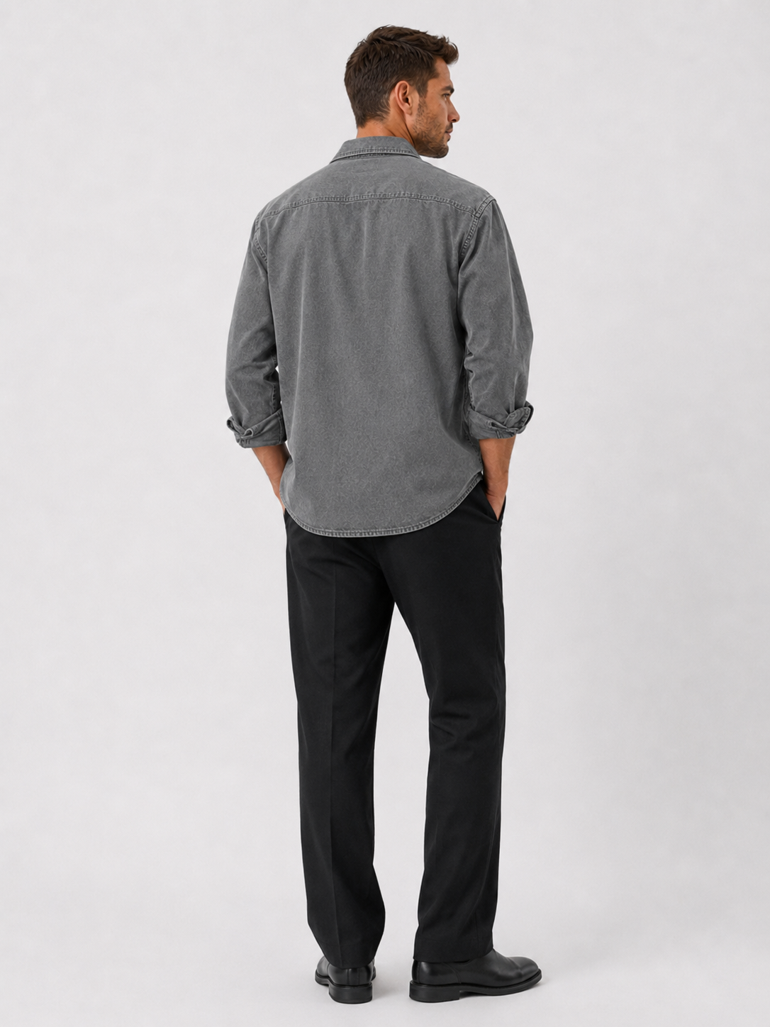 Men's Retro Casual Washed Everyday Shirt