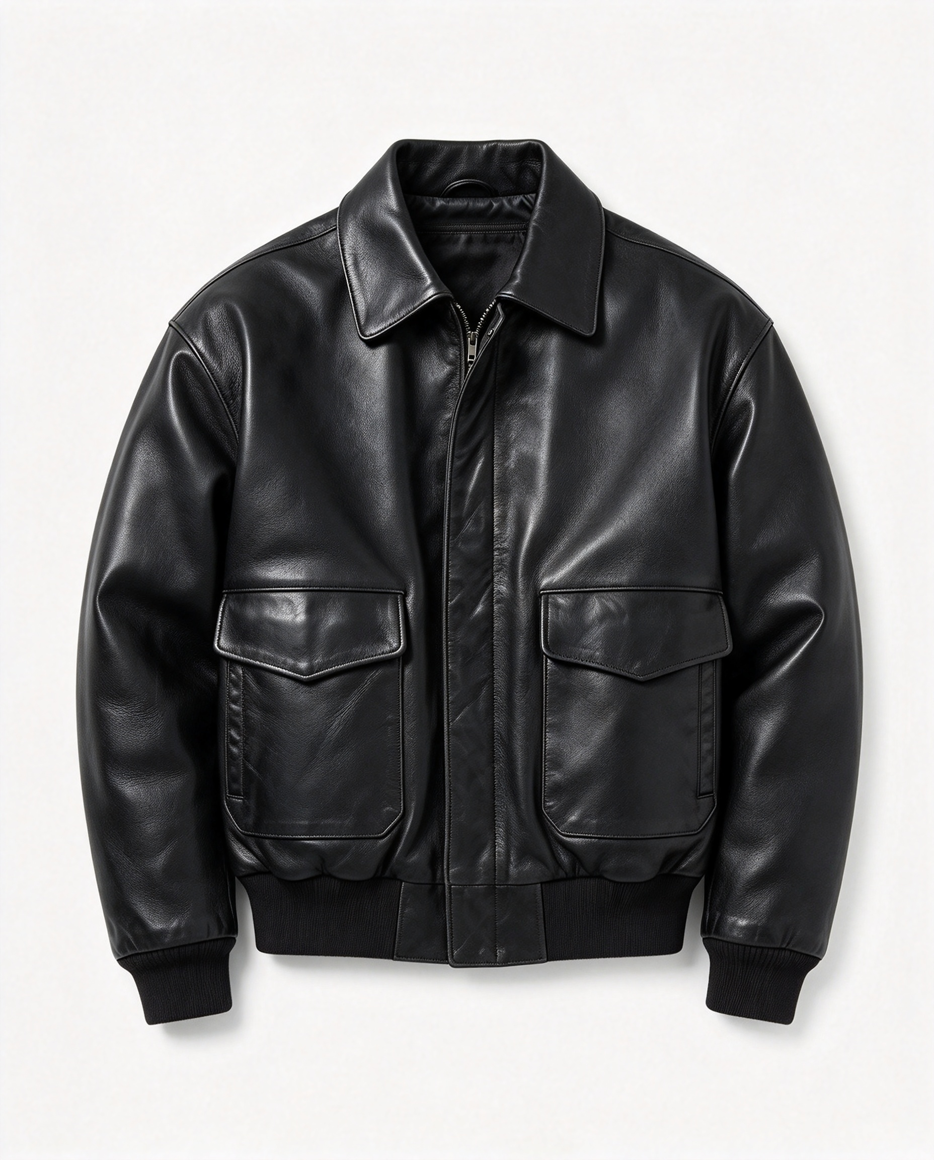 Men's Vintage Leather Aviator Jacket – Distressed Leather