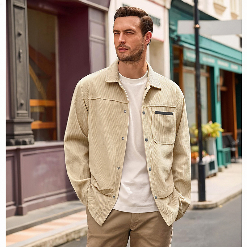 Men's New Autumn Corduroy Jacket – Casual Lapel Outerwear