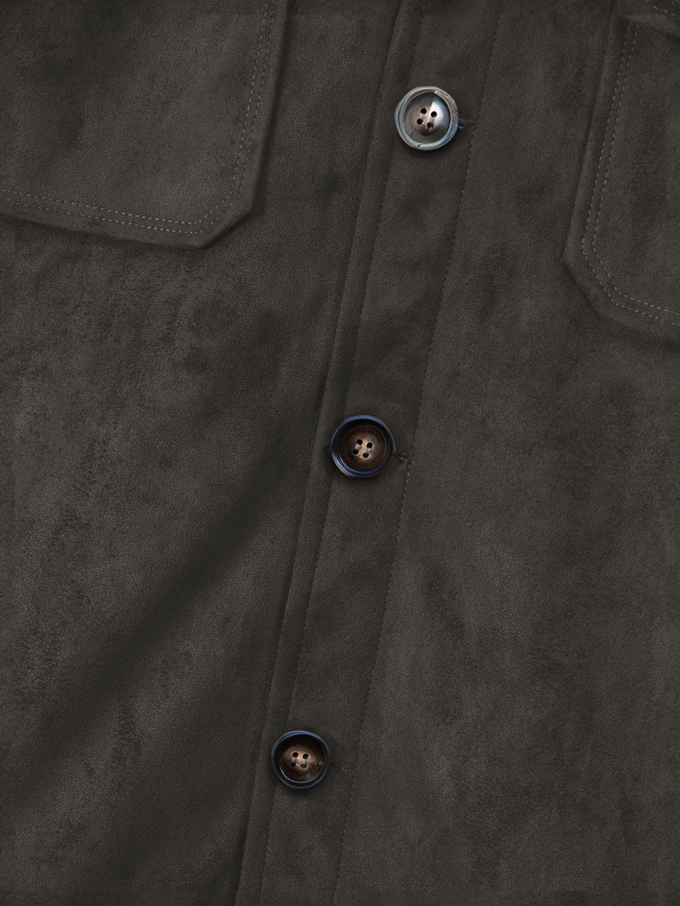 New Men's Casual Faux Suede Jacket