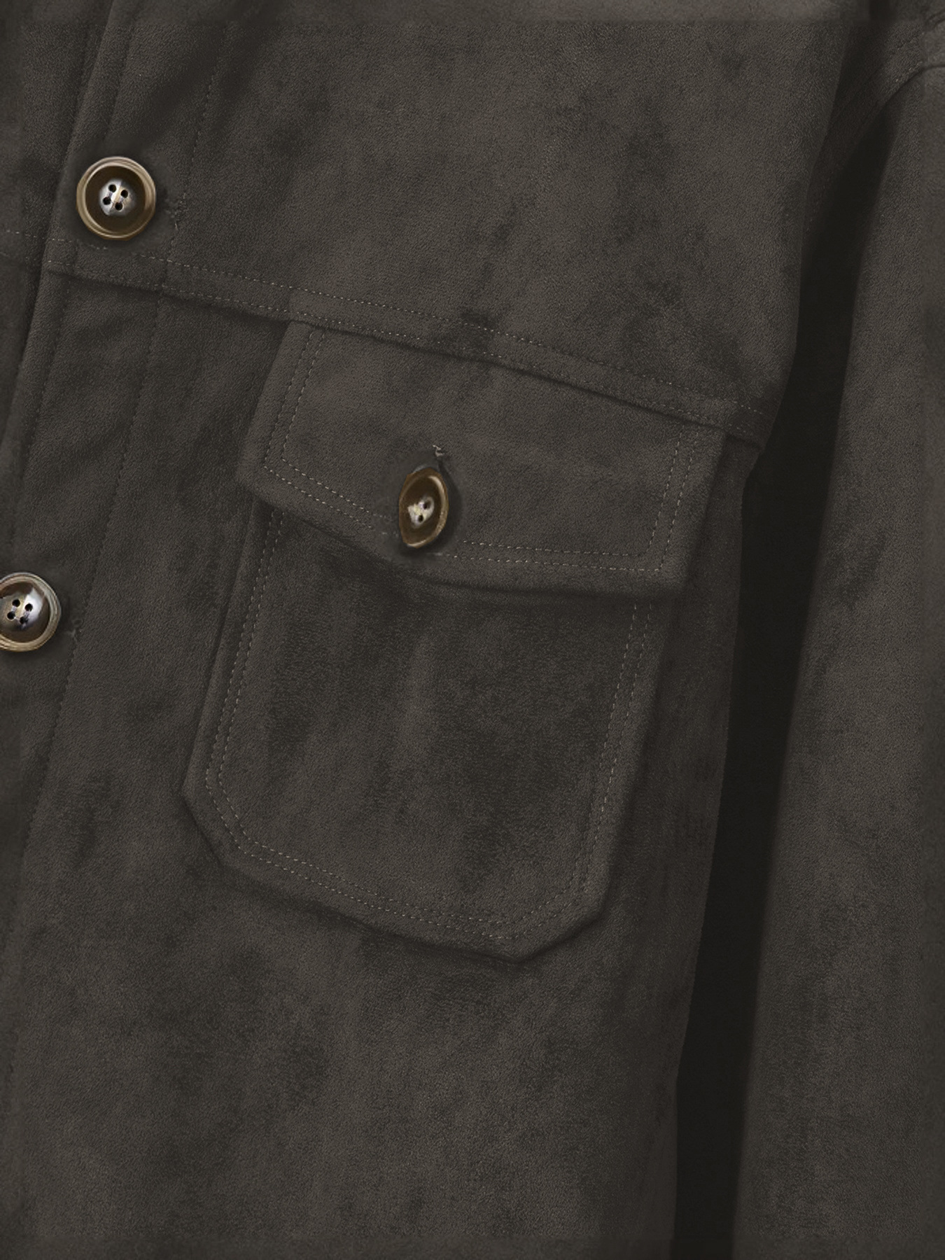 New Men's Casual Faux Suede Jacket