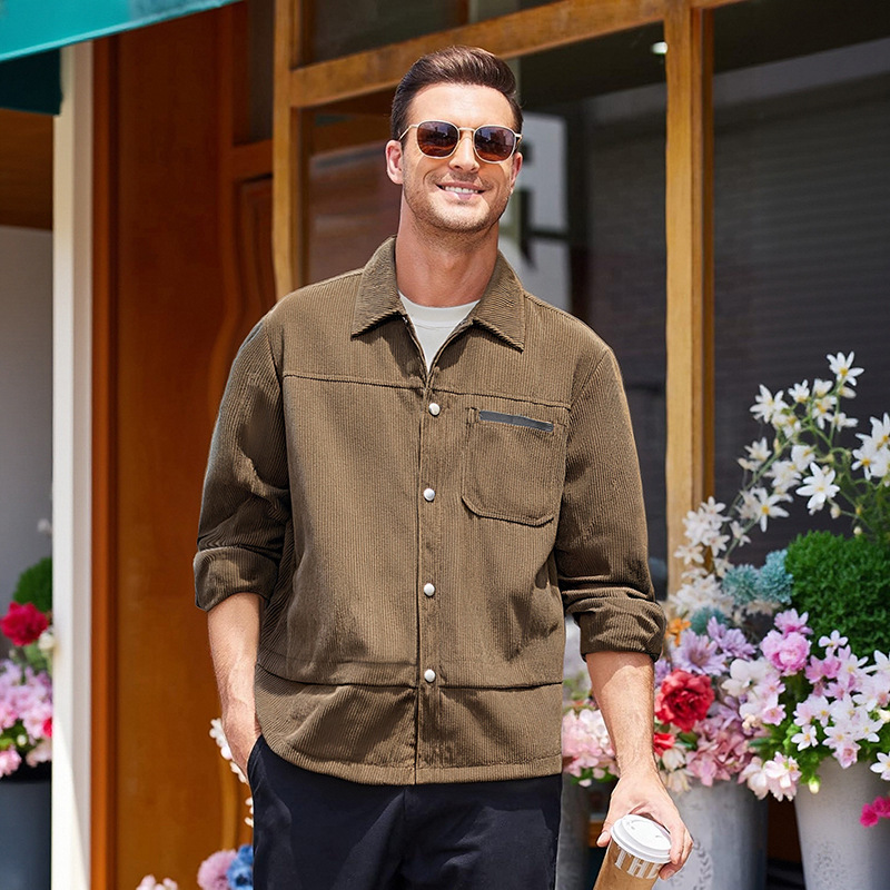 Men's New Autumn Corduroy Jacket – Casual Lapel Outerwear