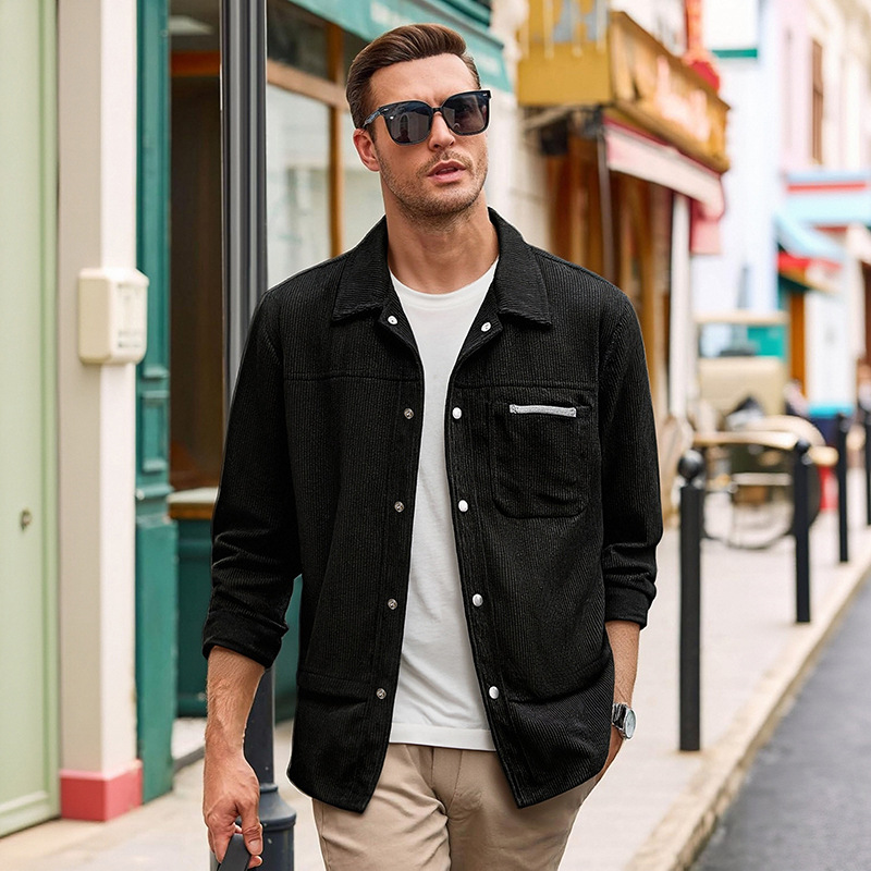 Men's New Autumn Corduroy Jacket – Casual Lapel Outerwear
