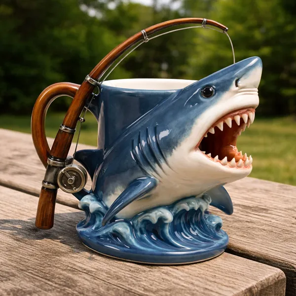 Shark Mug - For Anglers and Anyone Chasing Their Biggest Catch