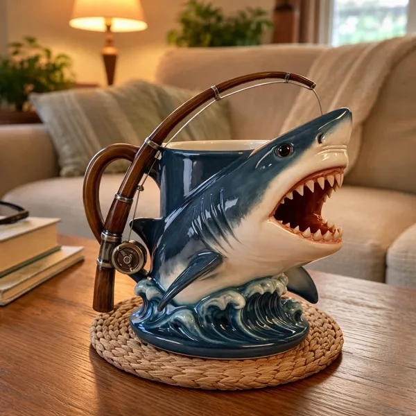 Shark Mug - For Anglers and Anyone Chasing Their Biggest Catch