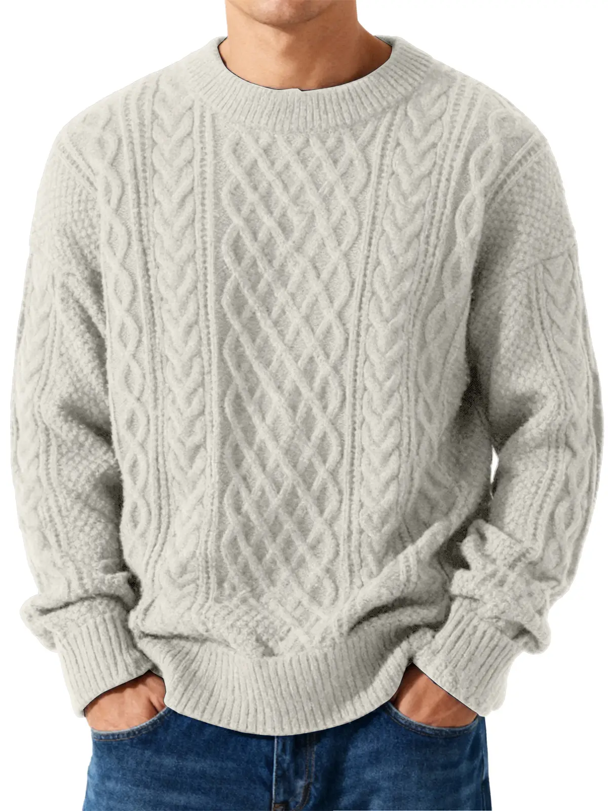 🎄 Clearance Sale 🔥 100% Premium Cashmere Men's Sweater — Classic and Timeless Style