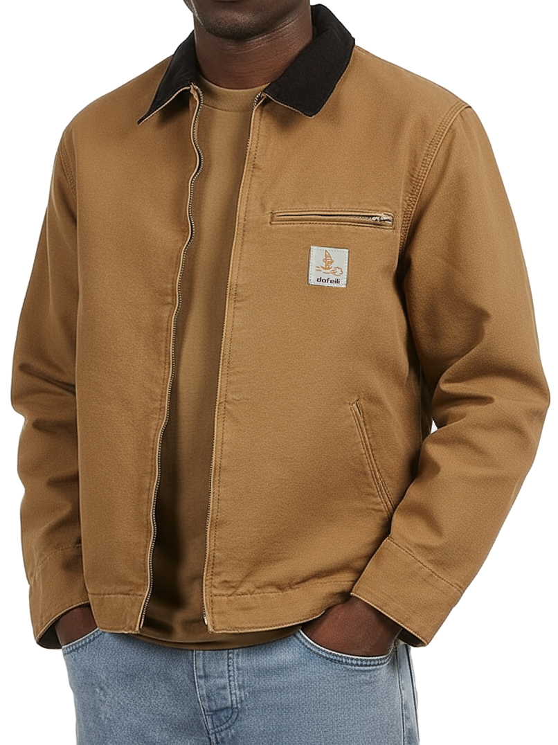 Men's Retro Fashion Multi-Pocket Detroit Work Jacket
