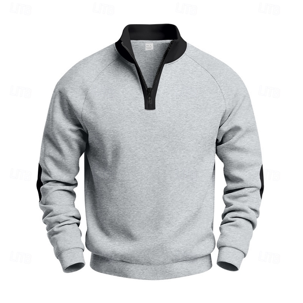 Men's Quarter Zip Daily Sports & Outdoor Fleece Sweatshirt