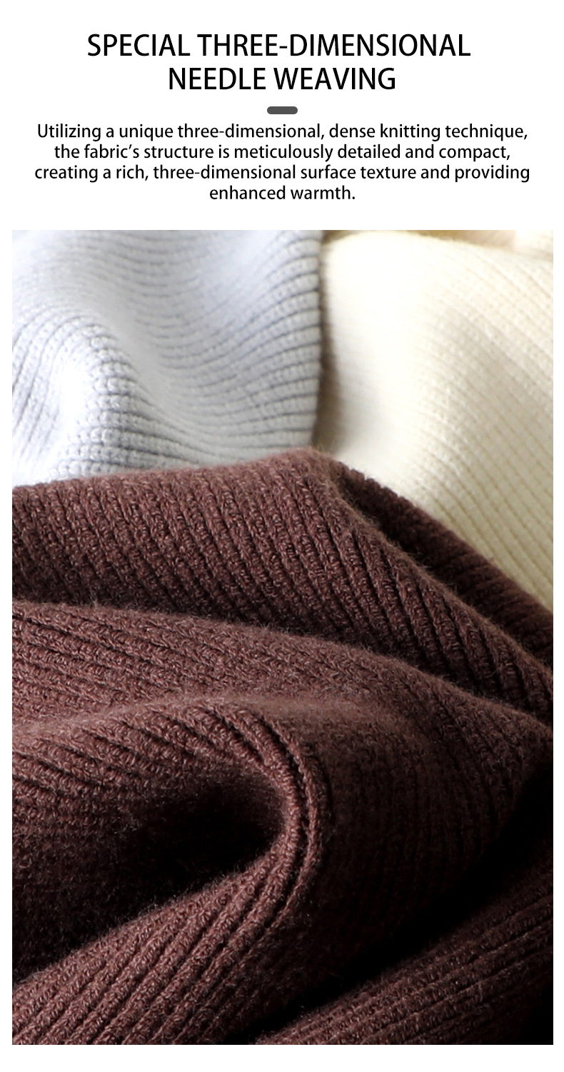 ⏰LAST DAY 65% OFF💥Men's half-zip stand-up collar sweater, slouchy knit pullover