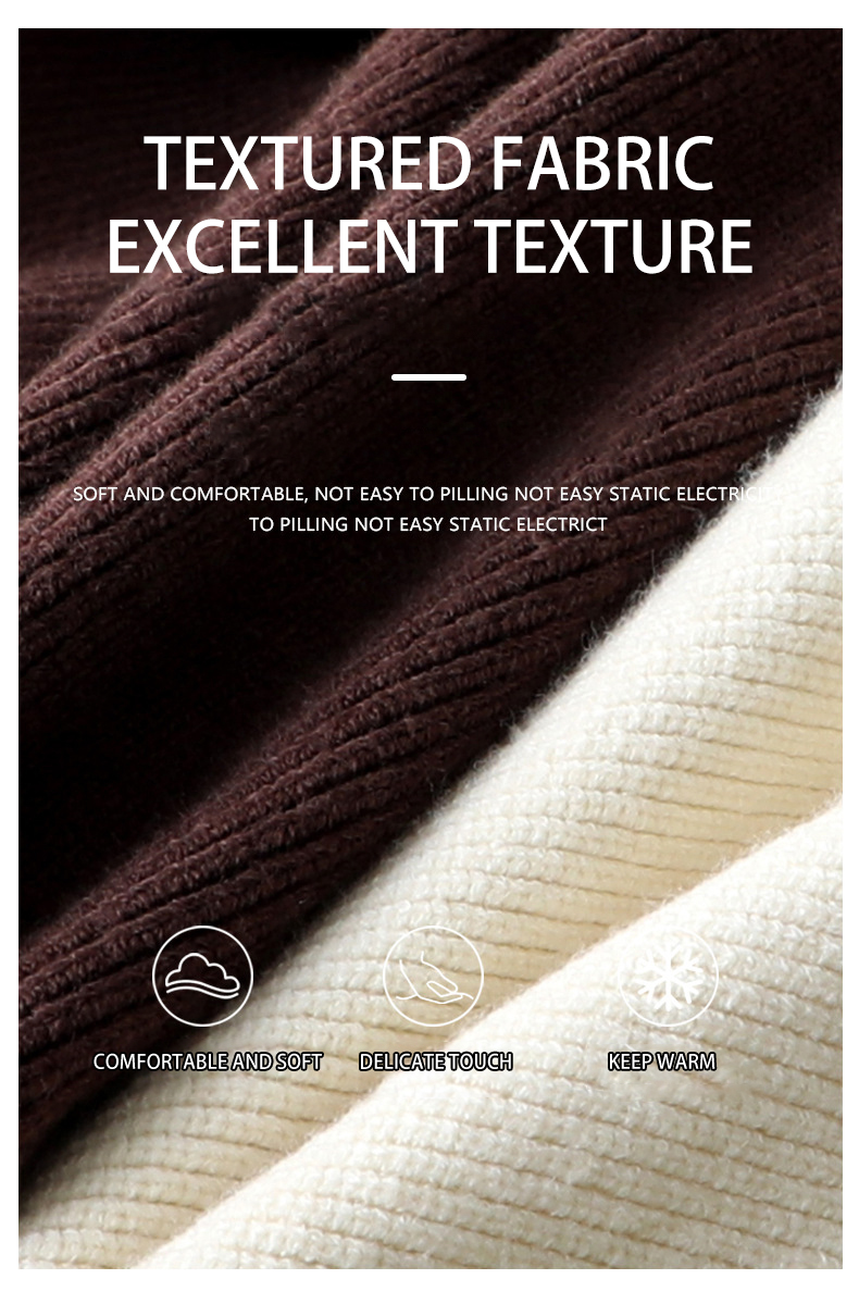 ⏰LAST DAY 65% OFF💥Men's half-zip stand-up collar sweater, slouchy knit pullover