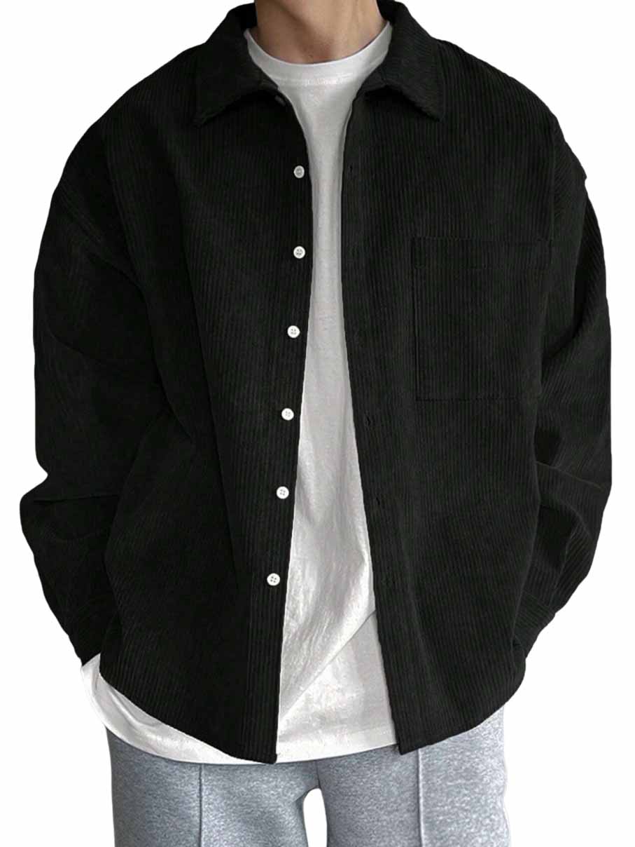 Men's Classic Corduroy Shirt Jacket – Timeless Fall Layer For Everyday Wear
