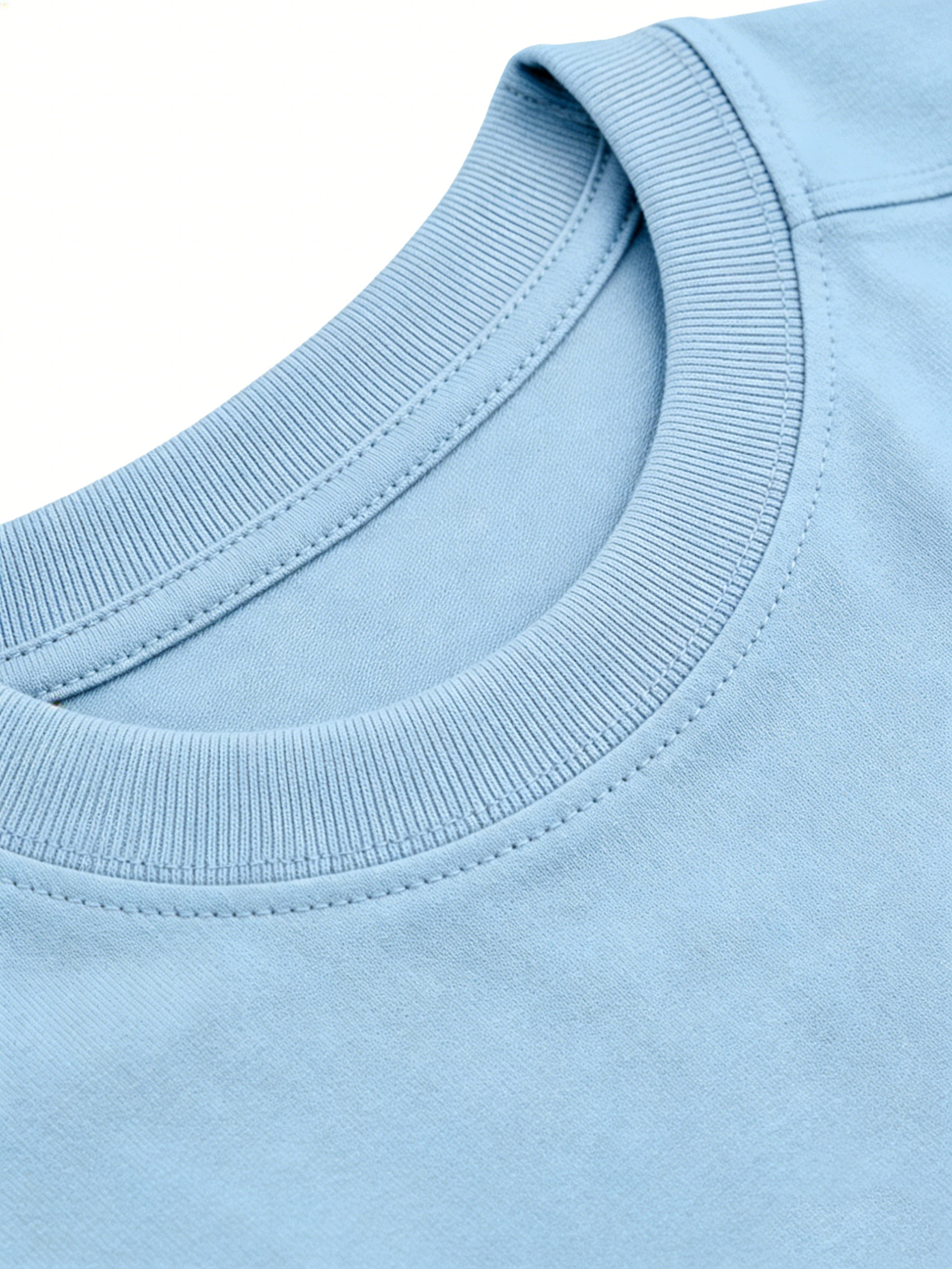 Men's Simple Deconstructed Design Round Neck Short-sleeved T-shirt