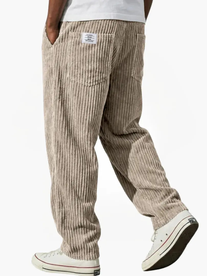 Men's Vintage Corduroy Relaxed-Fit Pants