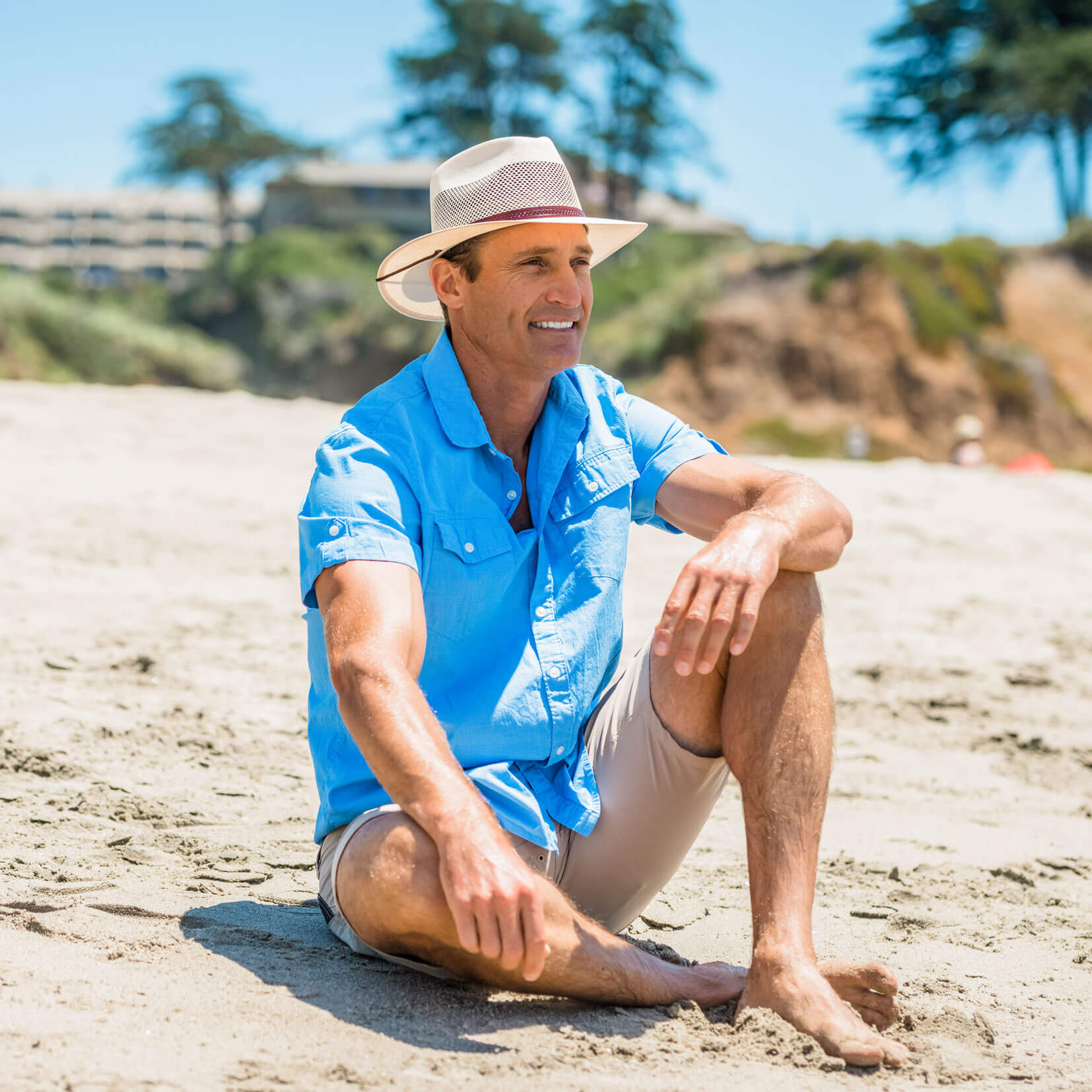 Milan - Mens Straw Fedora Hat