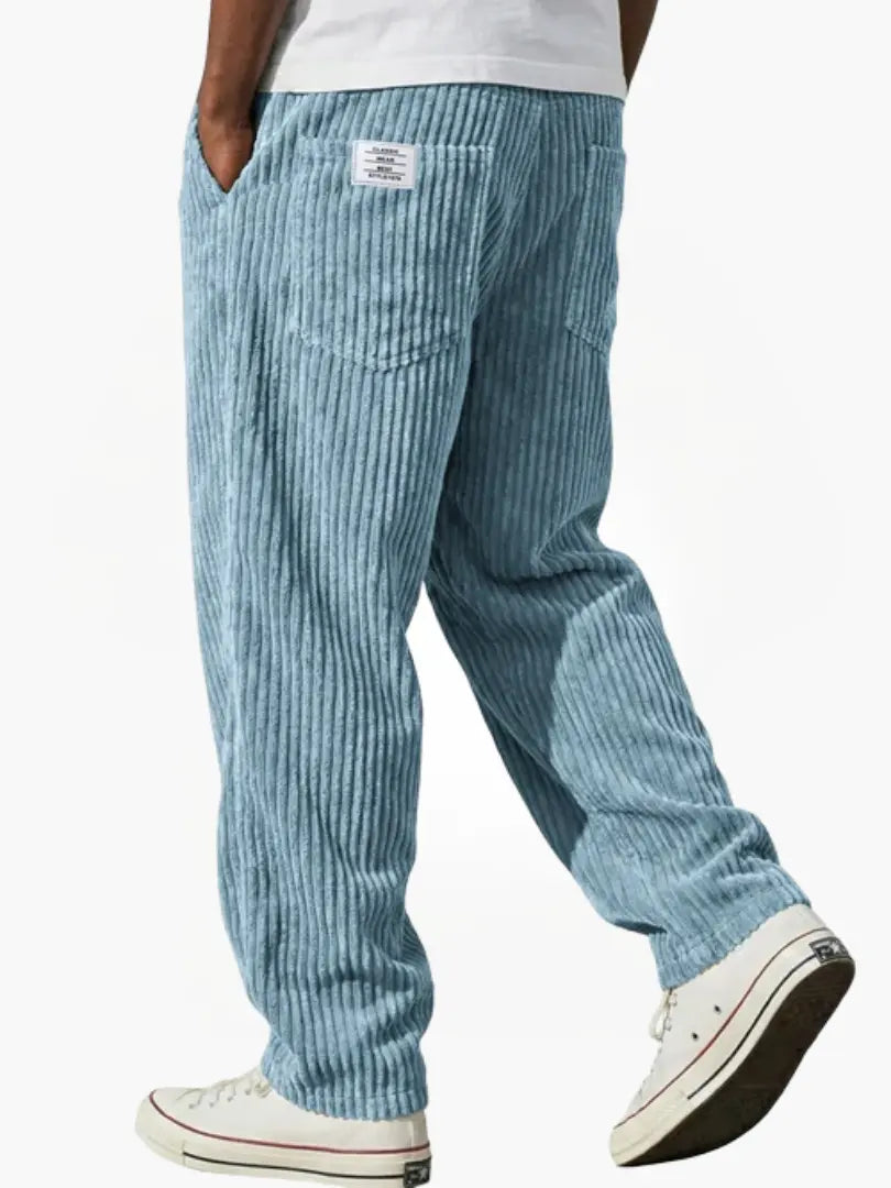 Men's Vintage Corduroy Relaxed-Fit Pants