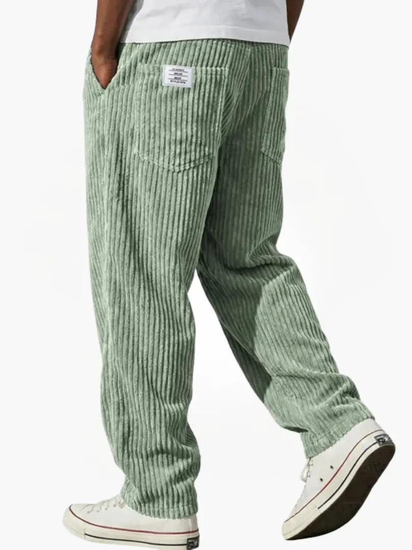 Men's Vintage Corduroy Relaxed-Fit Pants