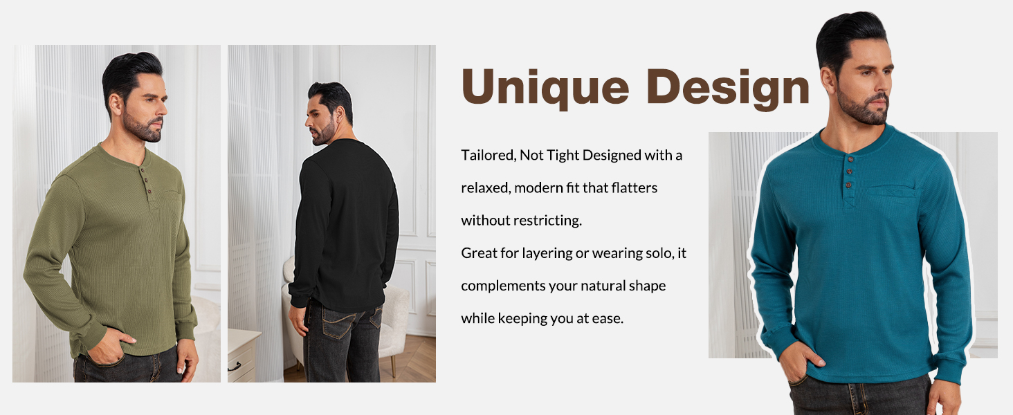 MEN&amp;#39;S WAFFLE HENLEY-2