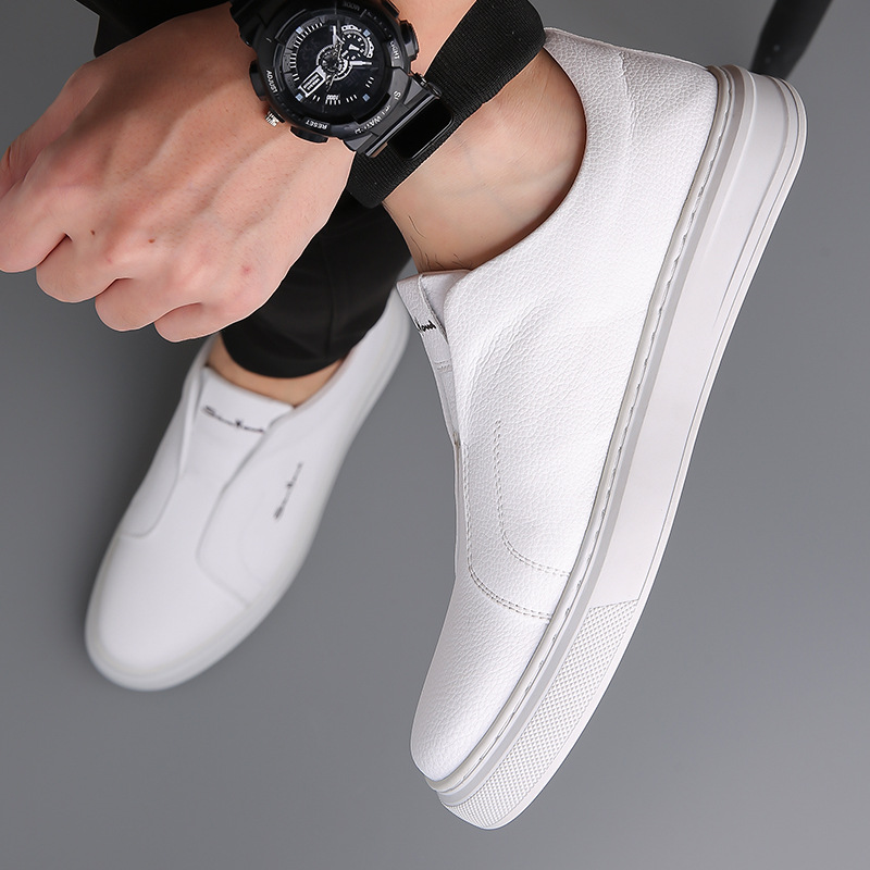 Men's casual soft-soled rubber comfortable breathable non-slip leather shoes