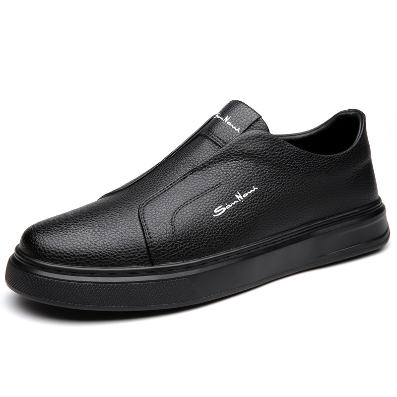 Men's casual soft-soled rubber comfortable breathable non-slip leather shoes