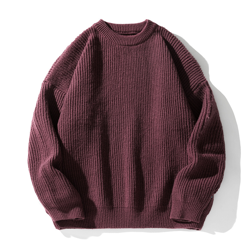 Men's Chunky-Knit Crew-Neck Sweater 