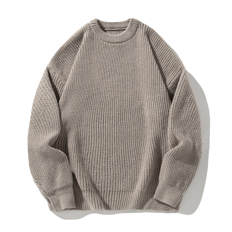 Men's Chunky-Knit Crew-Neck Sweater 
