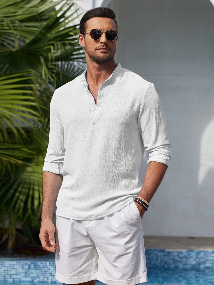 Casual Lightweight Henley Shirt