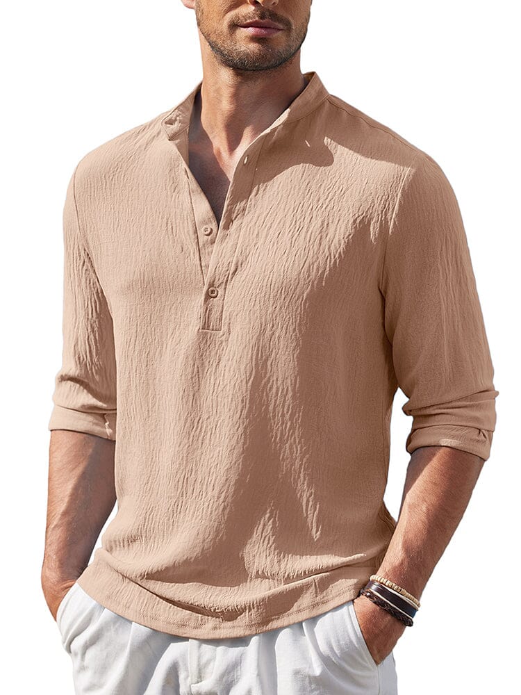 Casual Lightweight Henley Shirt