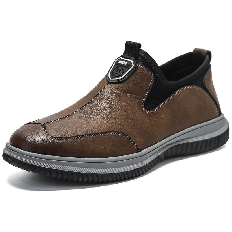 ⏰ Last Day 50% Off! - Men's Genuine Leather Hand-Stitched Outdoor Casual Shoes
