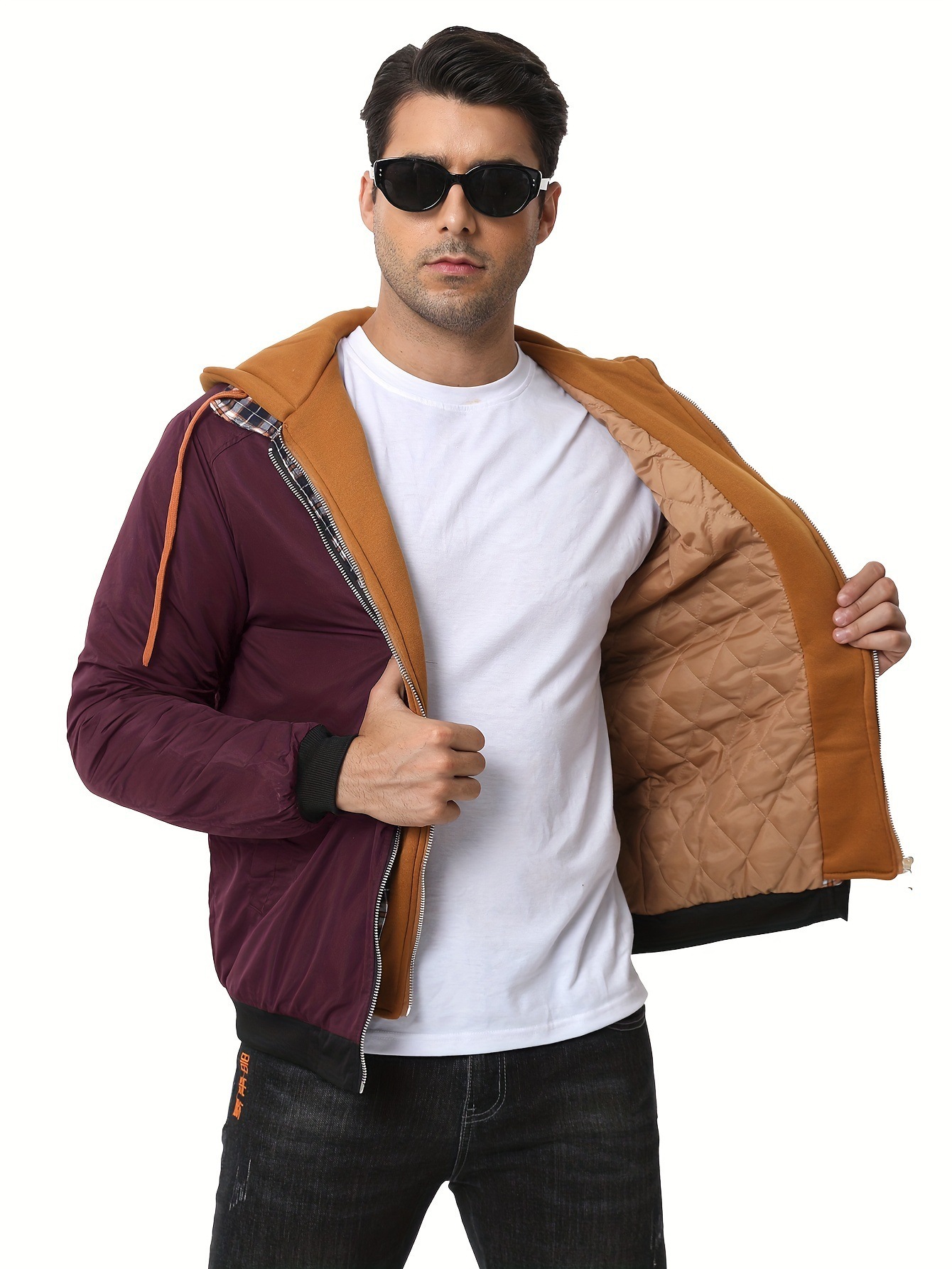 Men Can’t Resist These Workwear-Style Hooded Jackets with Plaid Lining