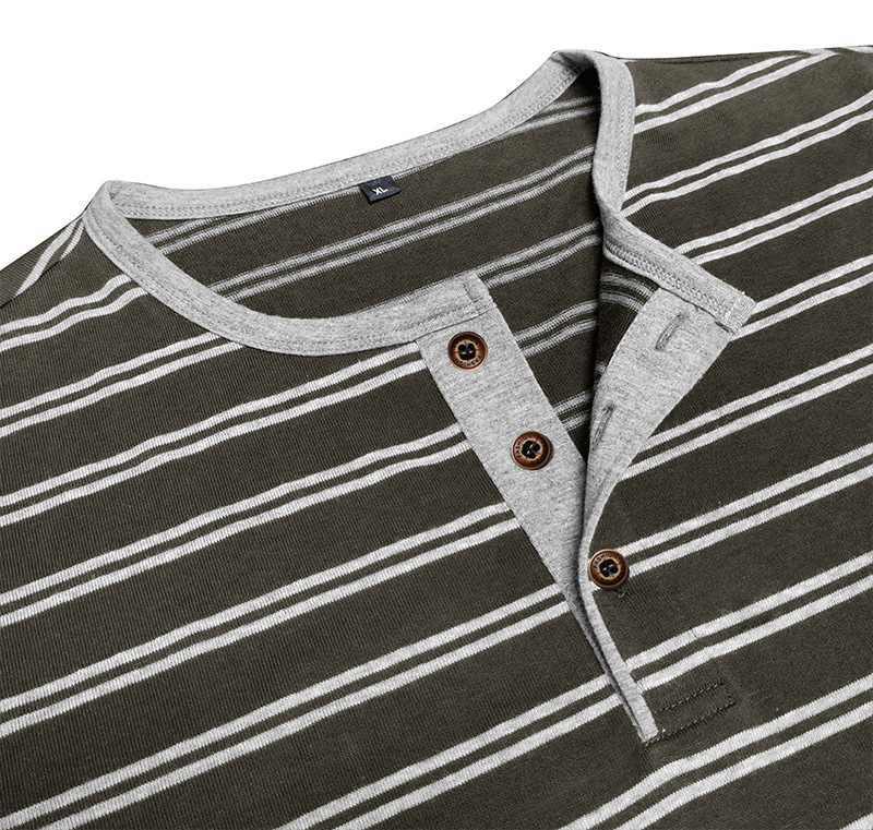 [Copy]Clearance sale 70% off - Men's Fashion Retro Washed Distressed Cotton Lapel Long Sleeve Polo Shirt